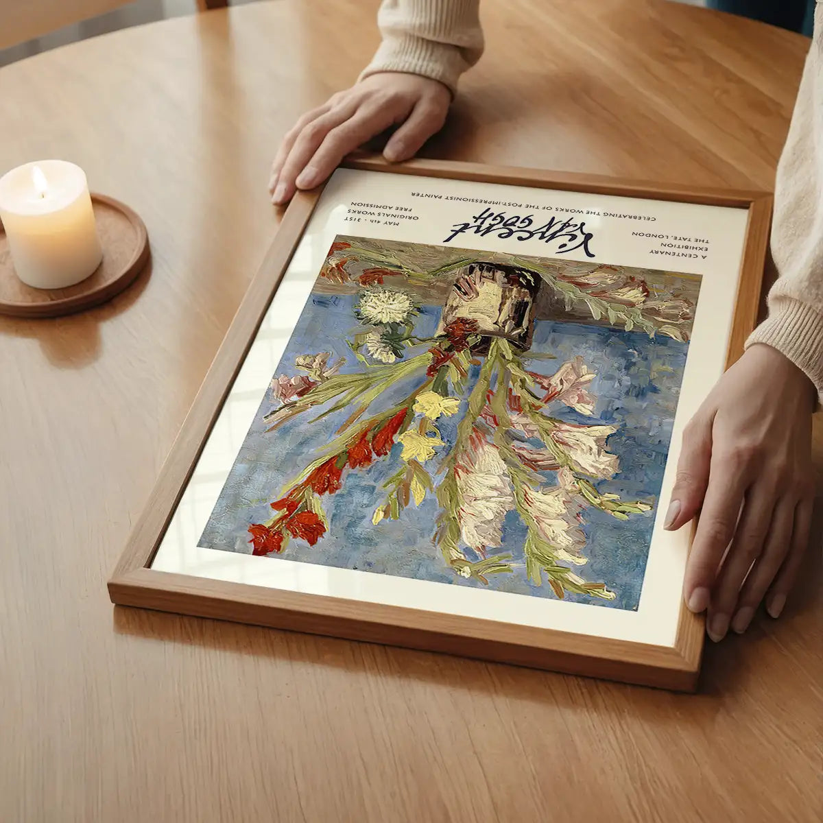 Vincent Van Gogh Vase with Gladioli exhibition poster