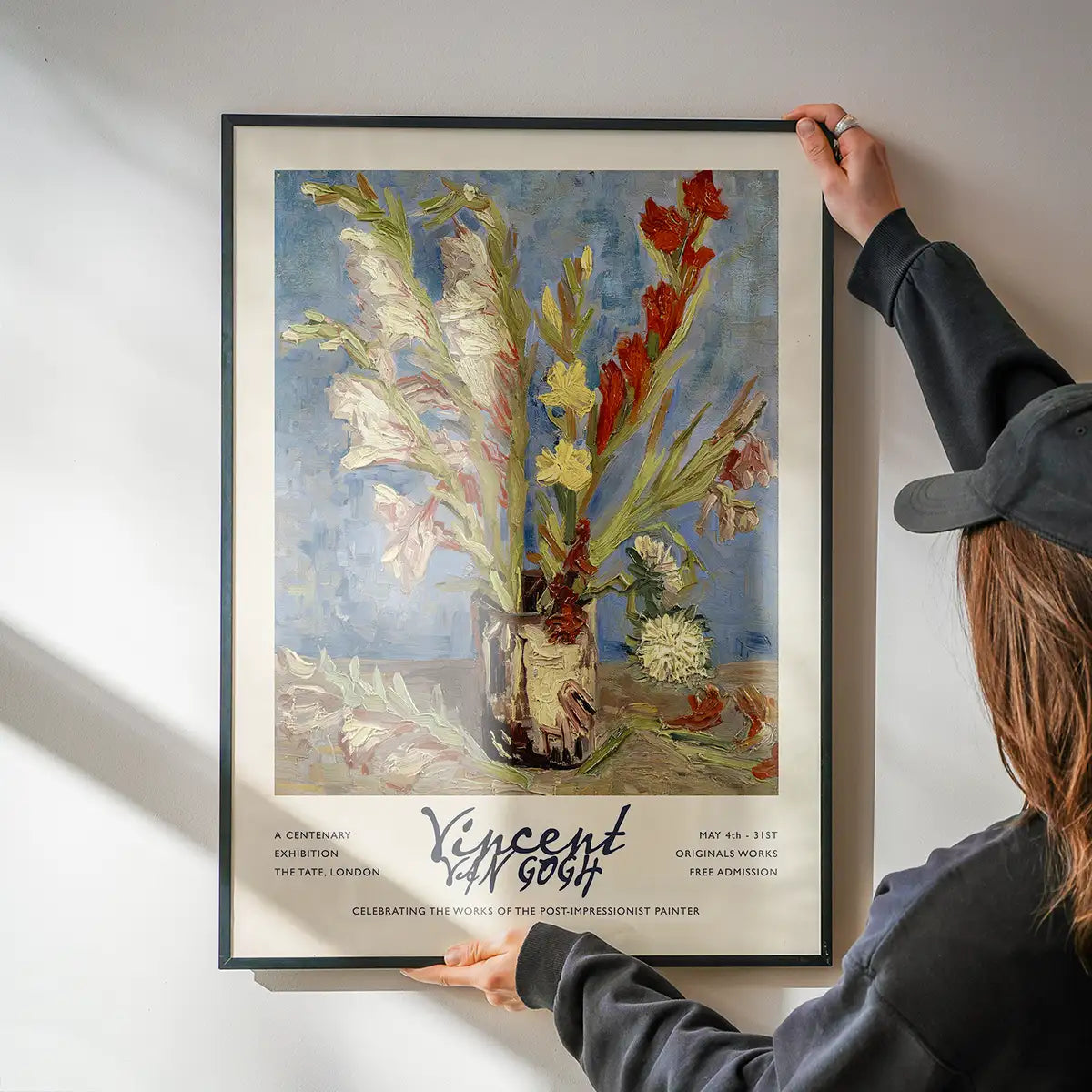 Vincent Van Gogh Vase with Gladioli exhibition poster