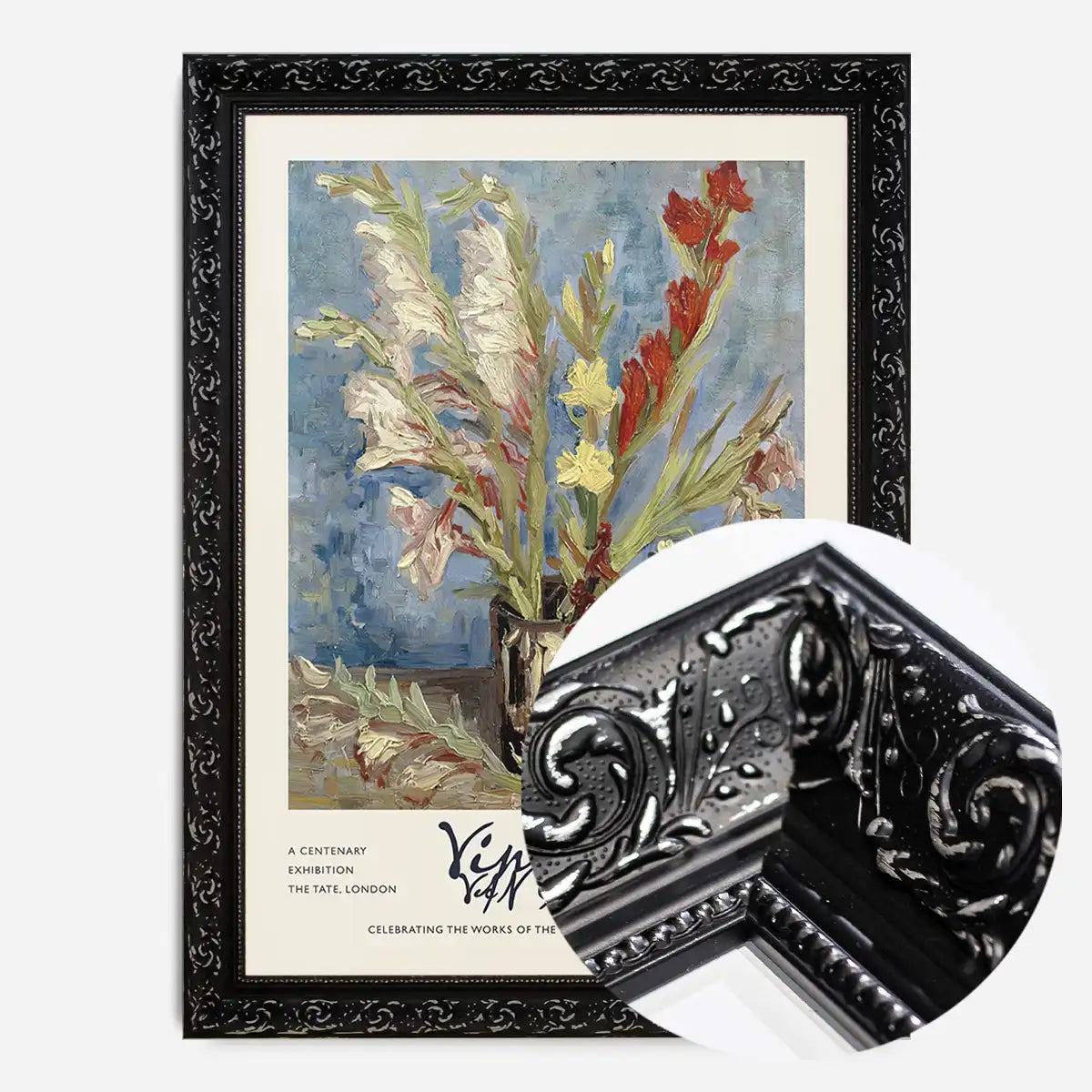 Vincent Van Gogh Vase with Gladioli exhibition poster