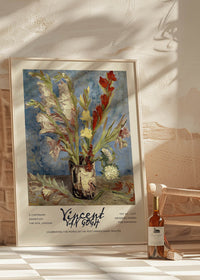 Vincent Van Gogh Vase with Gladioli exhibition poster