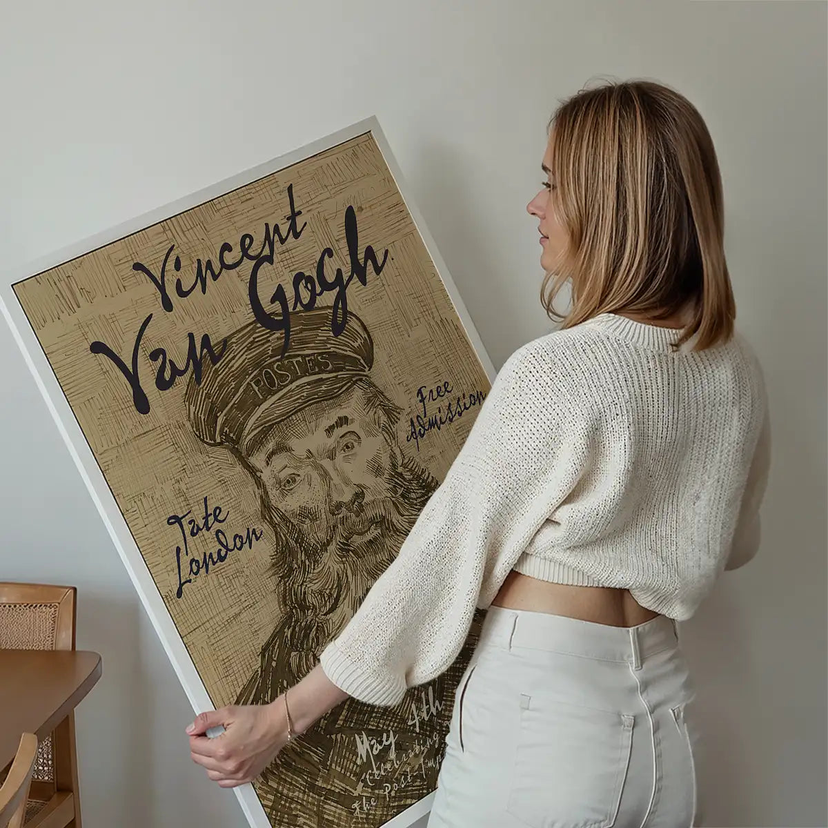 Vincent Van Gogh Postman Sketch Exhibition Poster