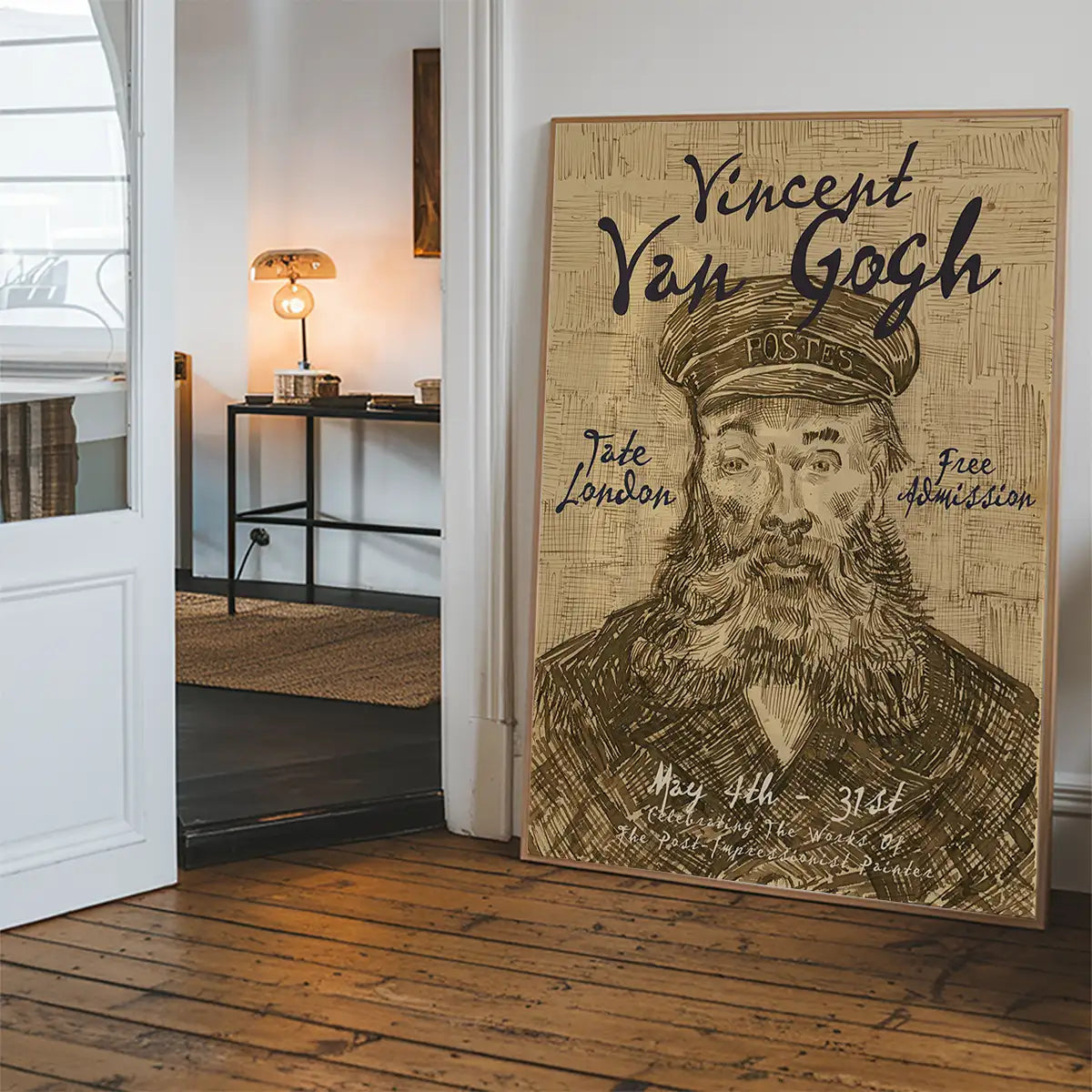 Vincent Van Gogh Postman Sketch Exhibition Poster