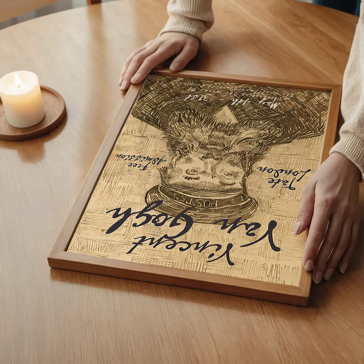 Vincent Van Gogh Postman Sketch Exhibition Poster