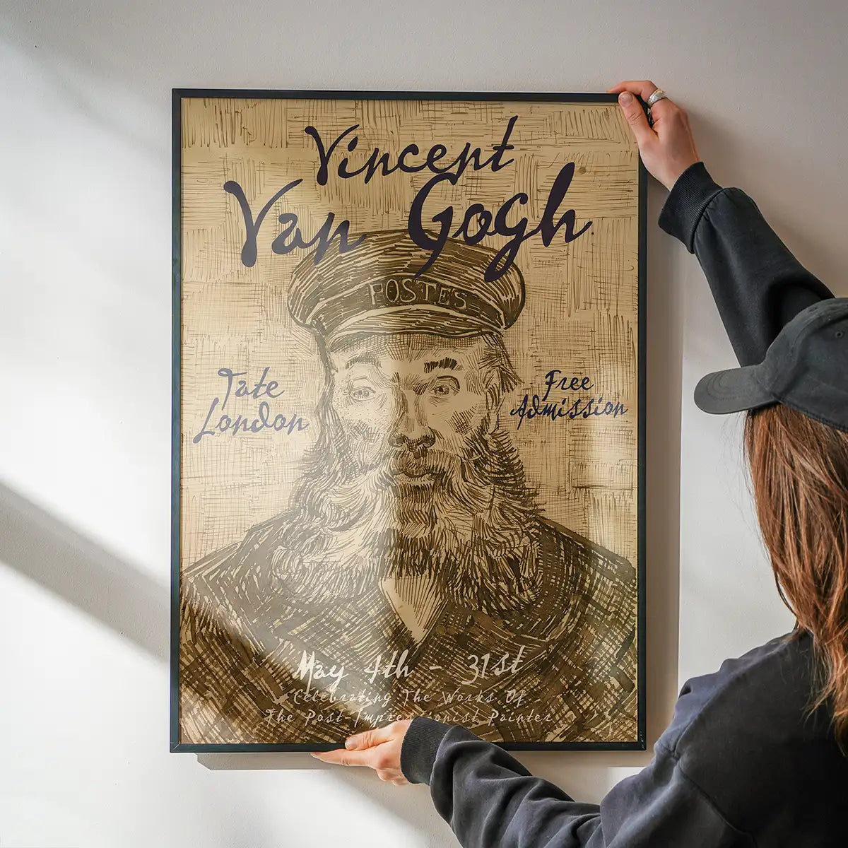 Vincent Van Gogh Postman Sketch Exhibition Poster