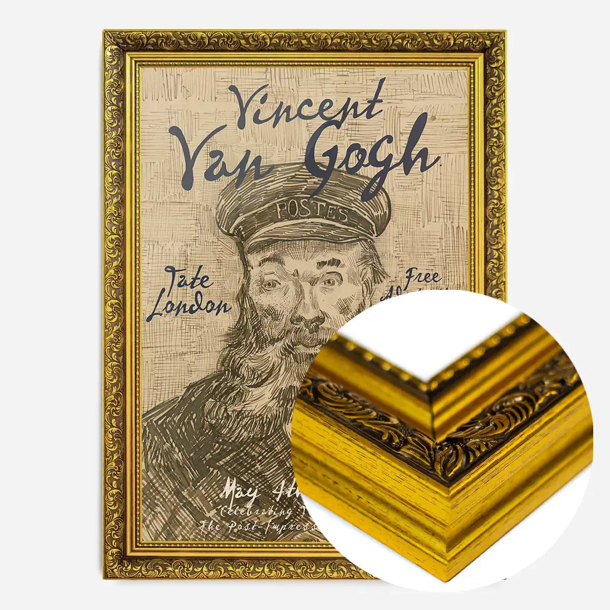 Vincent Van Gogh Postman Sketch Exhibition Poster