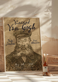 Vincent Van Gogh Postman Sketch Exhibition Poster