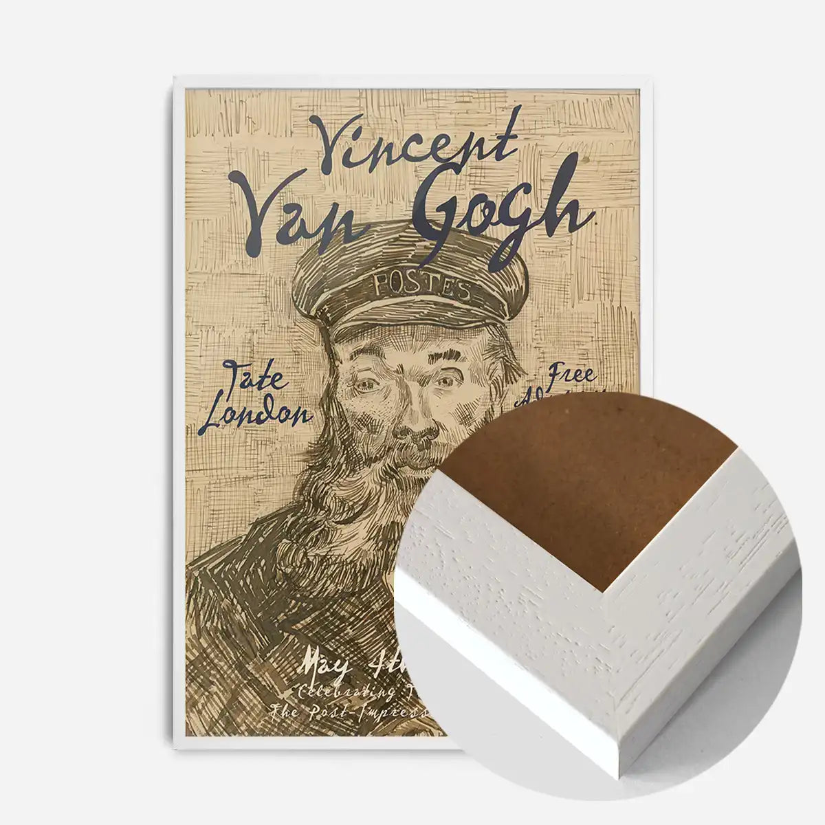 Vincent Van Gogh Postman Sketch Exhibition Poster