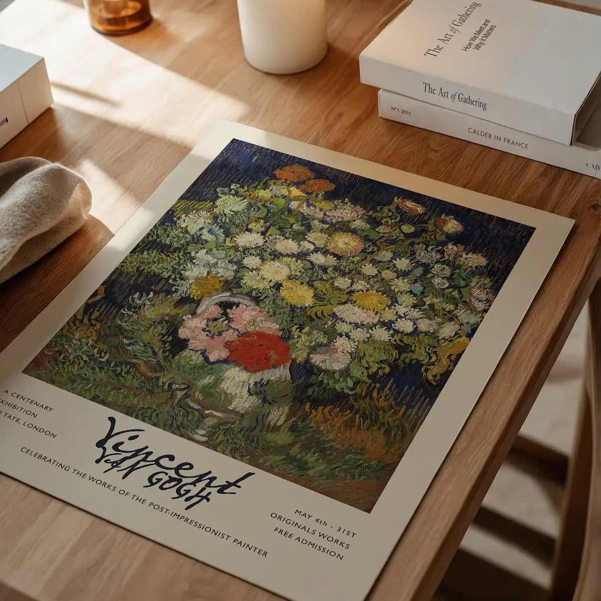 Vincent Van Gogh Bouquet of Flowers Exhibition Poster