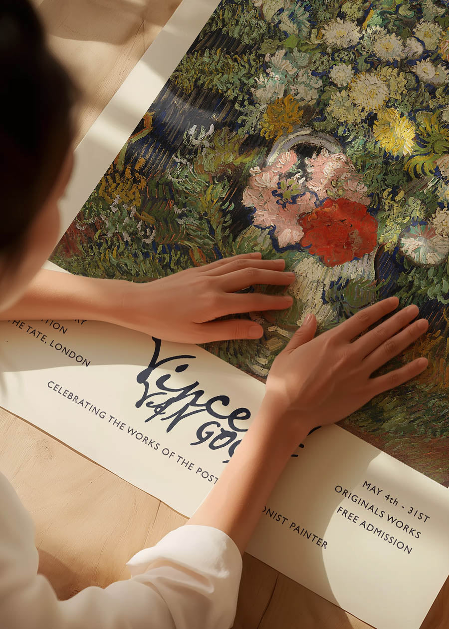 Vincent Van Gogh Bouquet of Flowers Exhibition Poster