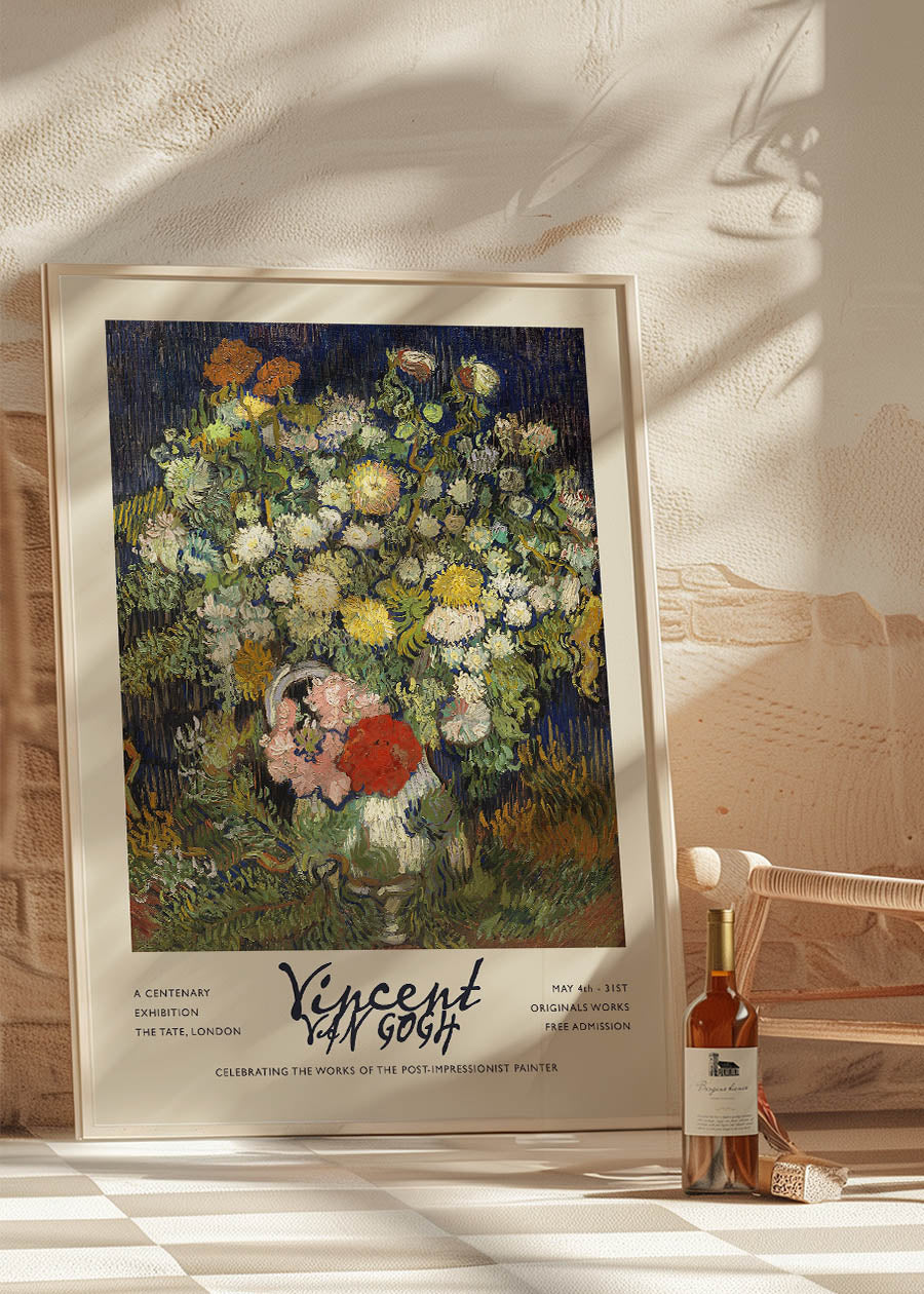 Vincent Van Gogh Bouquet of Flowers Exhibition Poster