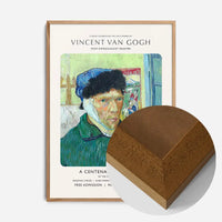 Vincent Van Gogh Self Portrait with bandaged ear centenary exhibition poster