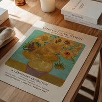 Vincent Van Gogh Sunflowers centenary exhibition poster