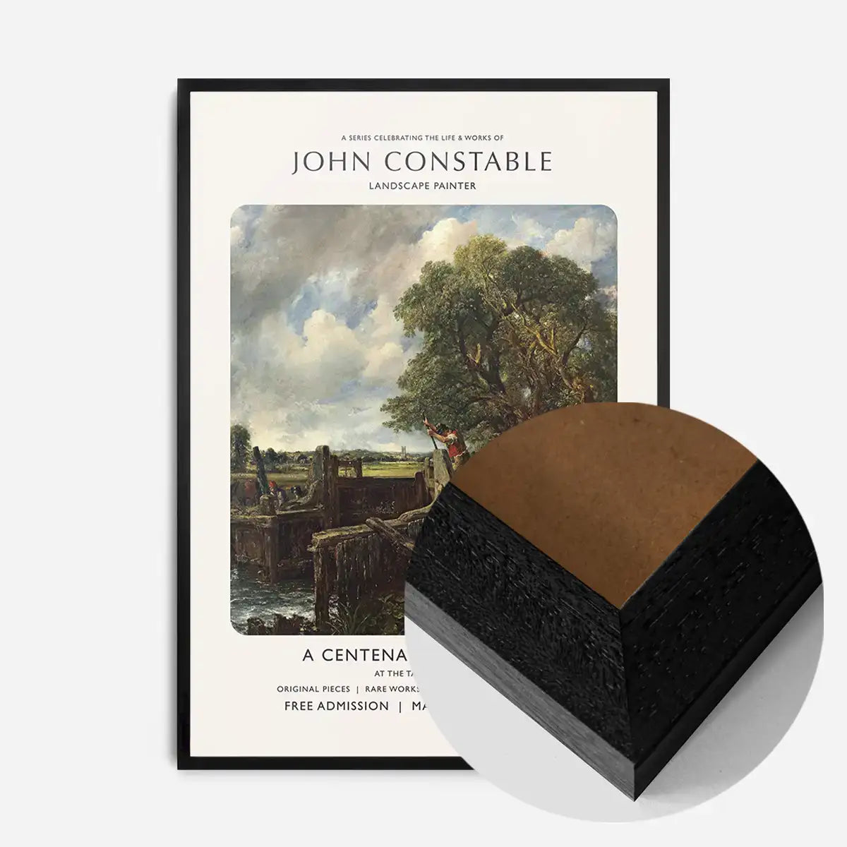 John Constable centenary exhibition poster