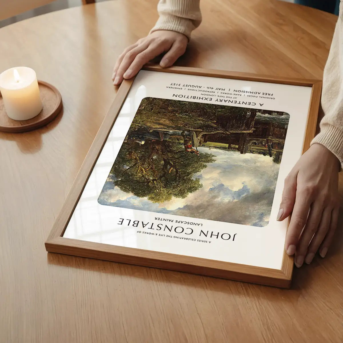 John Constable centenary exhibition poster