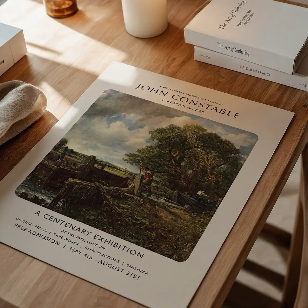 John Constable centenary exhibition poster