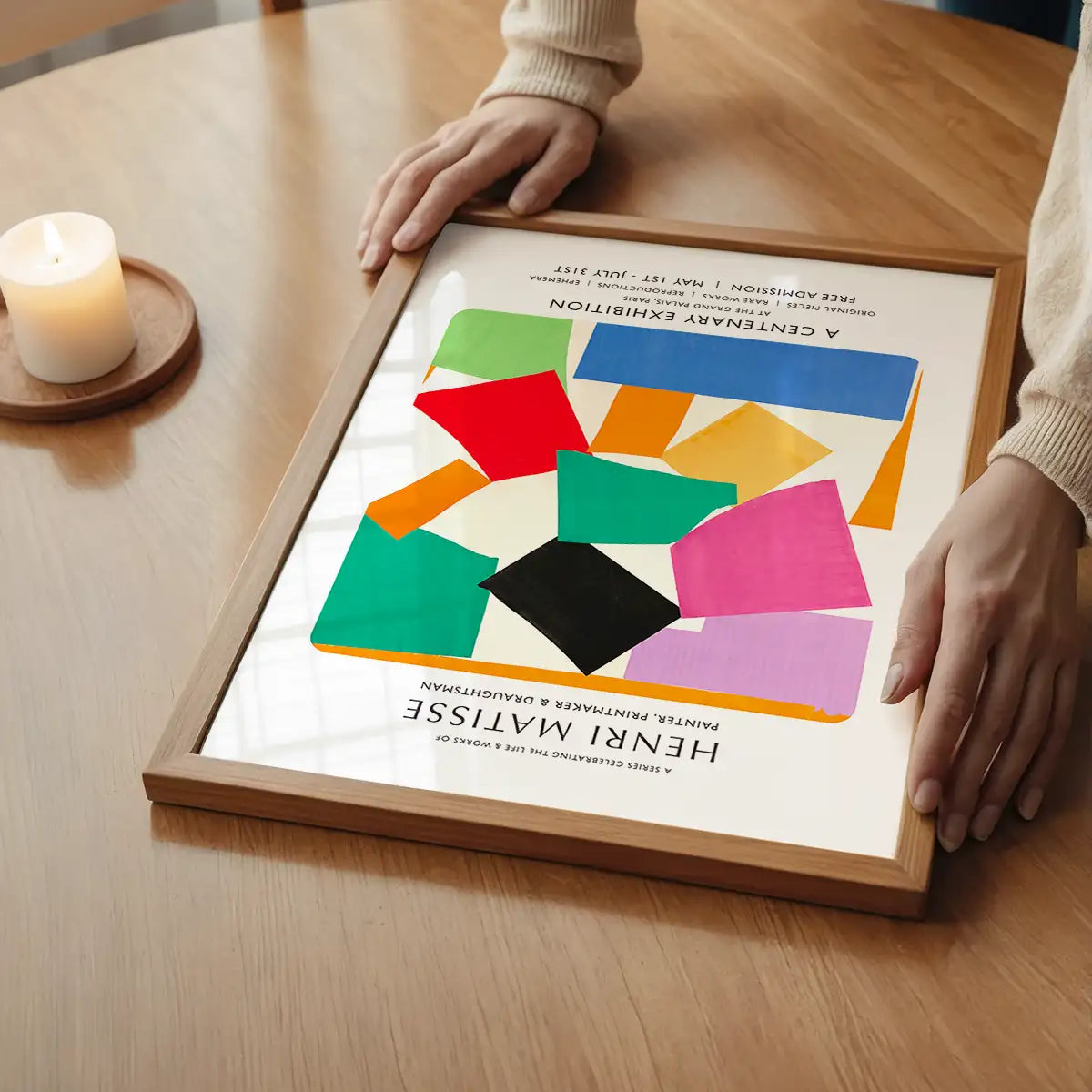 Matisse paper cutouts centenary exhibition poster