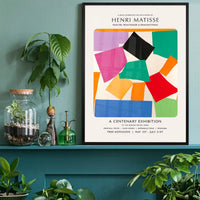 Matisse paper cutouts centenary exhibition poster
