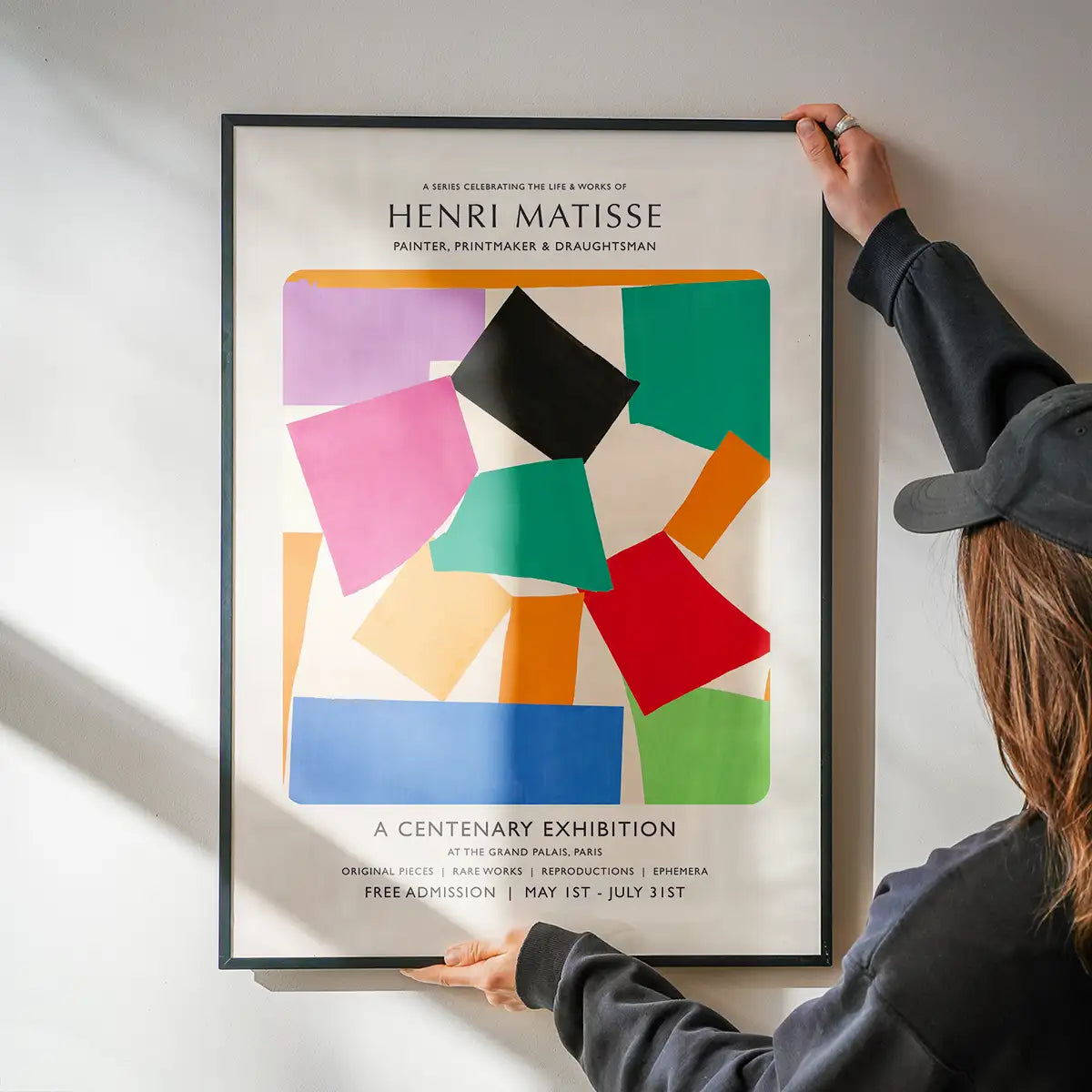 Matisse paper cutouts centenary exhibition poster