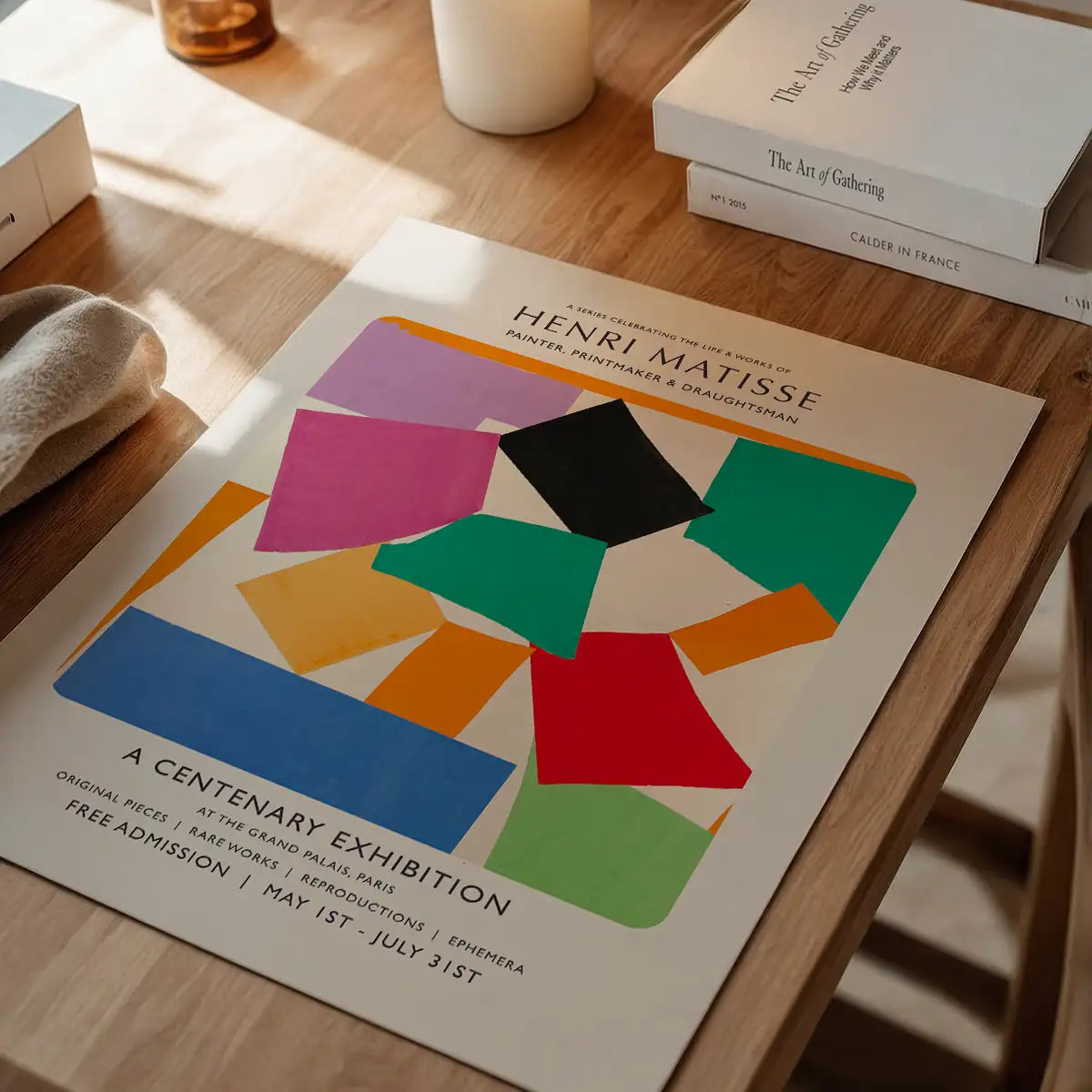 Matisse paper cutouts centenary exhibition poster – InkAndDrop