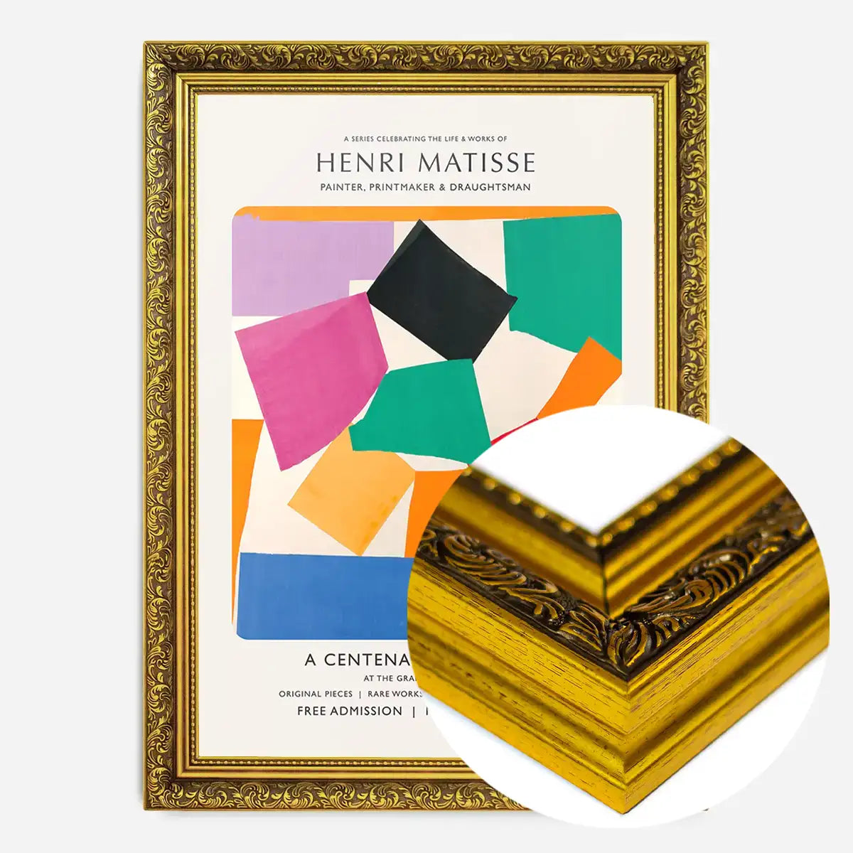 Matisse paper cutouts centenary exhibition poster
