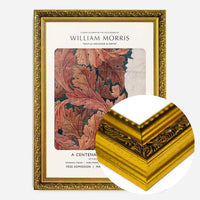 William Morris Leaves Sketch centenary exhibition poster