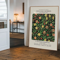 William Morris Leaves Pattern centenary exhibition poster