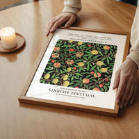 William Morris Leaves Pattern centenary exhibition poster
