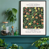 William Morris Leaves Pattern centenary exhibition poster