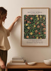 William Morris Leaves Pattern centenary exhibition poster