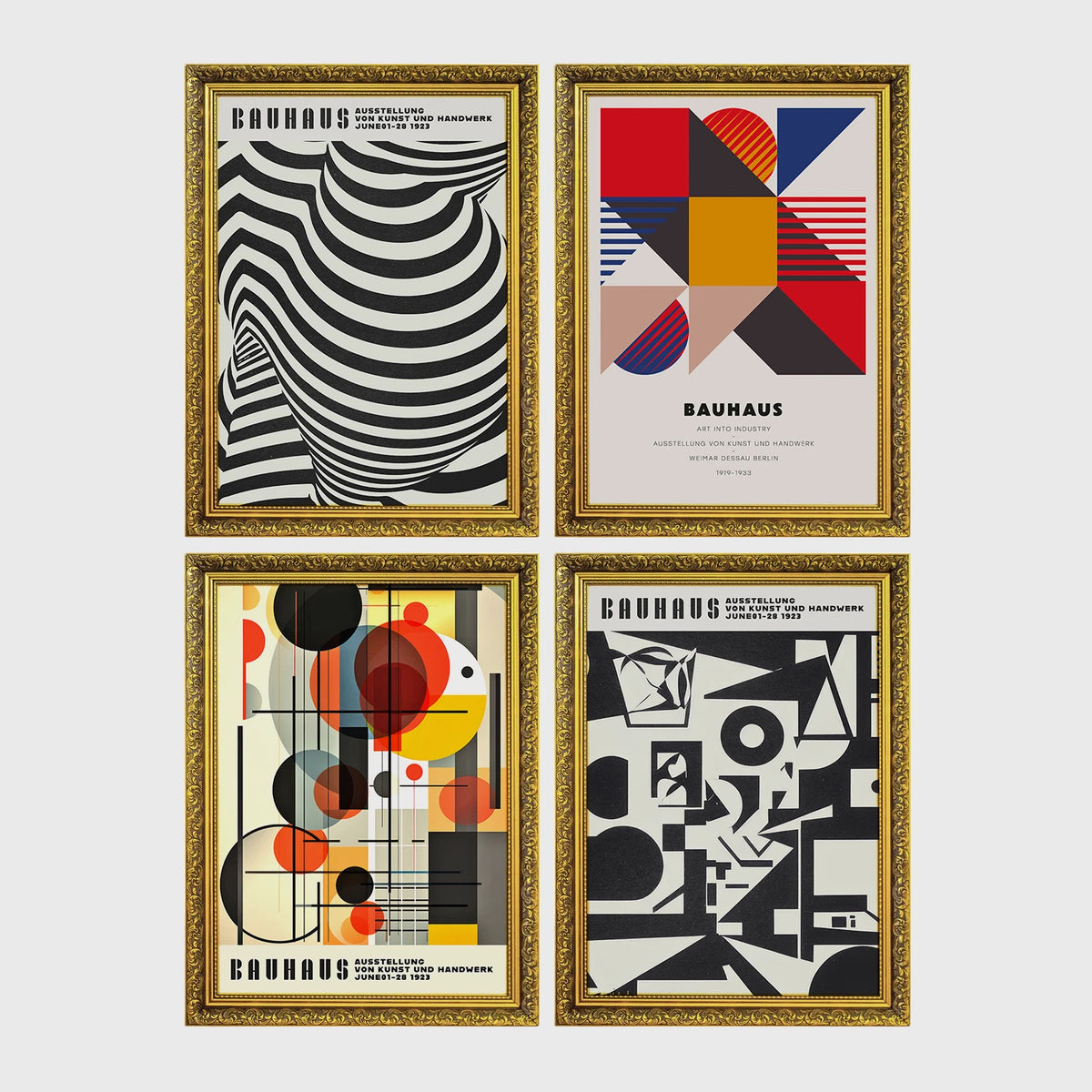 Set of 4 framed prints, vintage oversized playing cards: a Queen of Spades; a King of Hearts; a King of Spades; and a second King of Spades — unframed