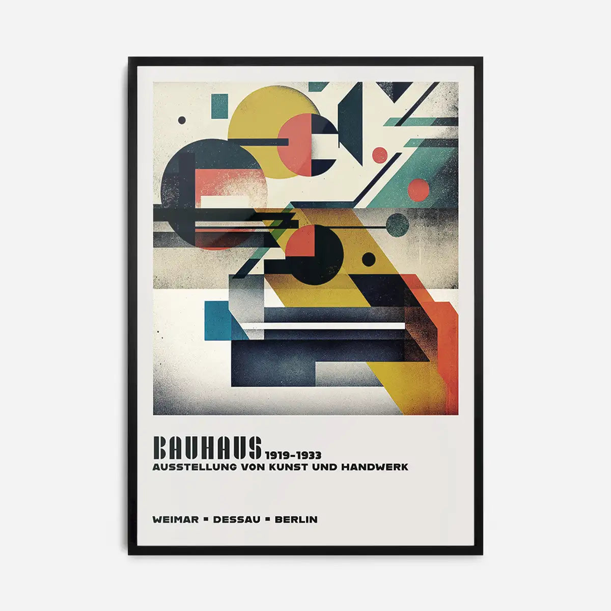 Bauhaus Geometric Shapes Print
