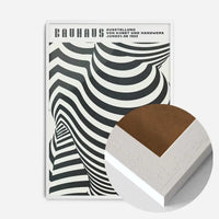 Geometric Swirls Bauhaus Black & White Print
