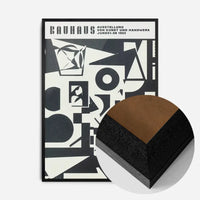 Bauhaus Shapes Black & White Print