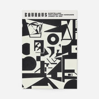 Bauhaus Shapes Black & White Print