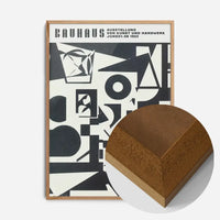 Bauhaus Shapes Black & White Print