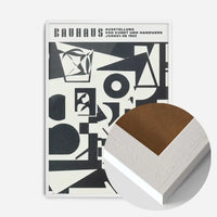 Bauhaus Shapes Black & White Print