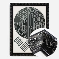 Bauhaus Circle City Black & White Print