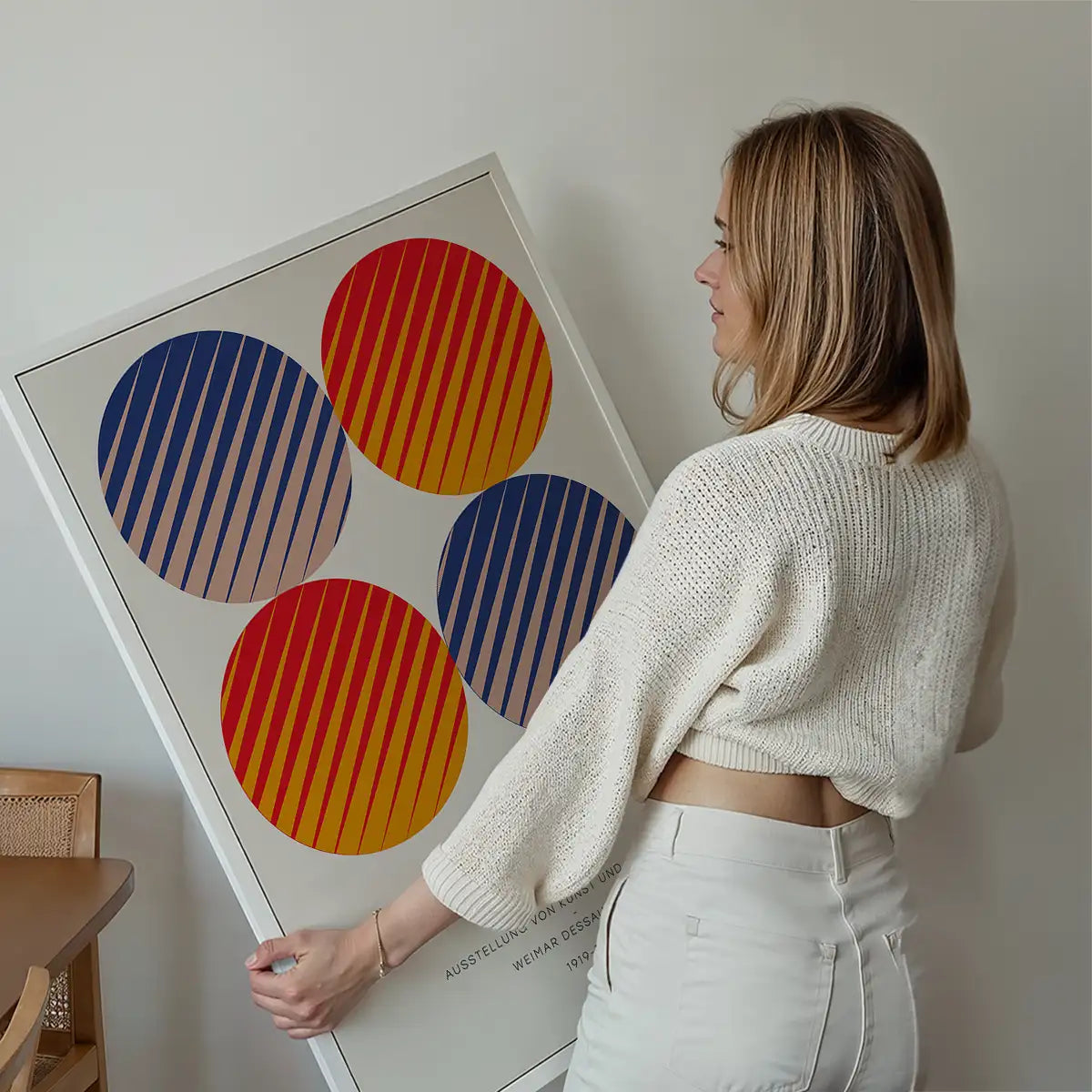 Bauhaus Circles Colour Print