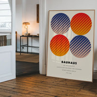 Bauhaus Circles Colour Print