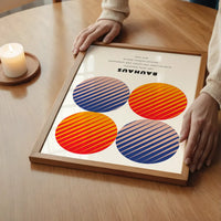 Bauhaus Circles Colour Print