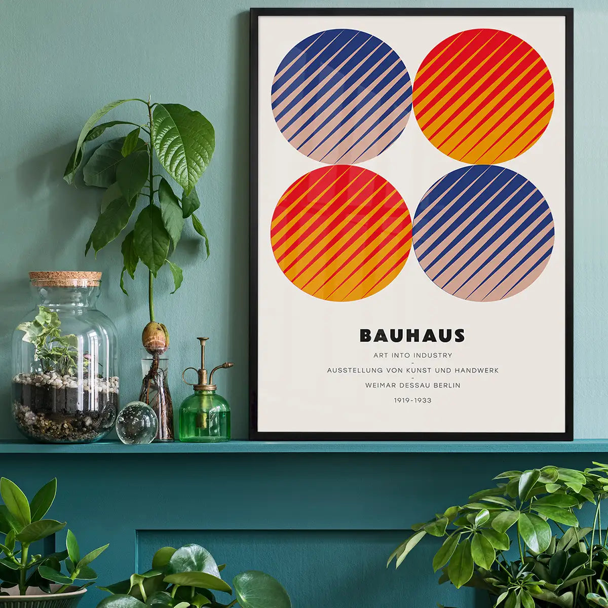Bauhaus Circles Colour Print