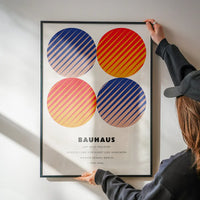 Bauhaus Circles Colour Print