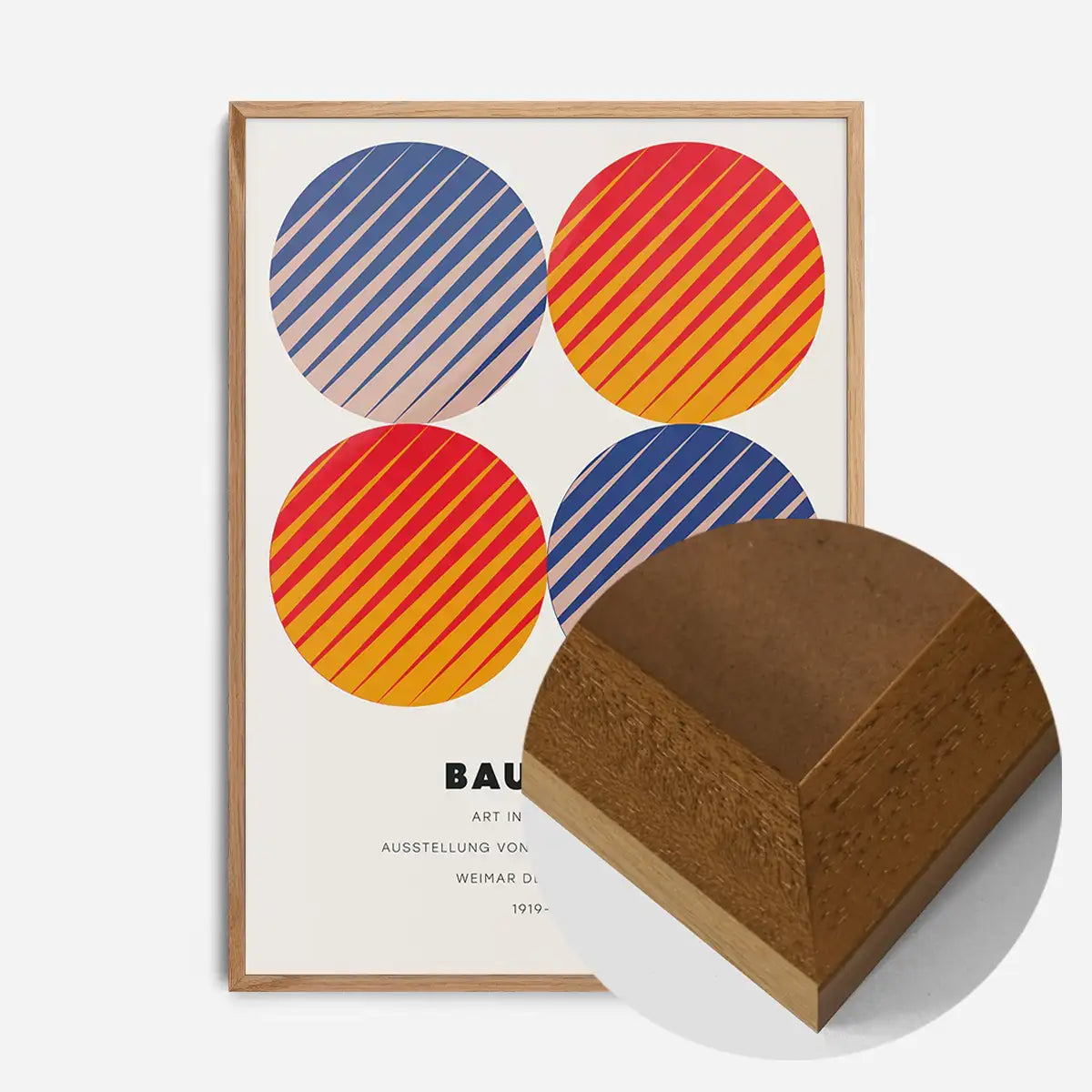 Bauhaus Circles Colour Print
