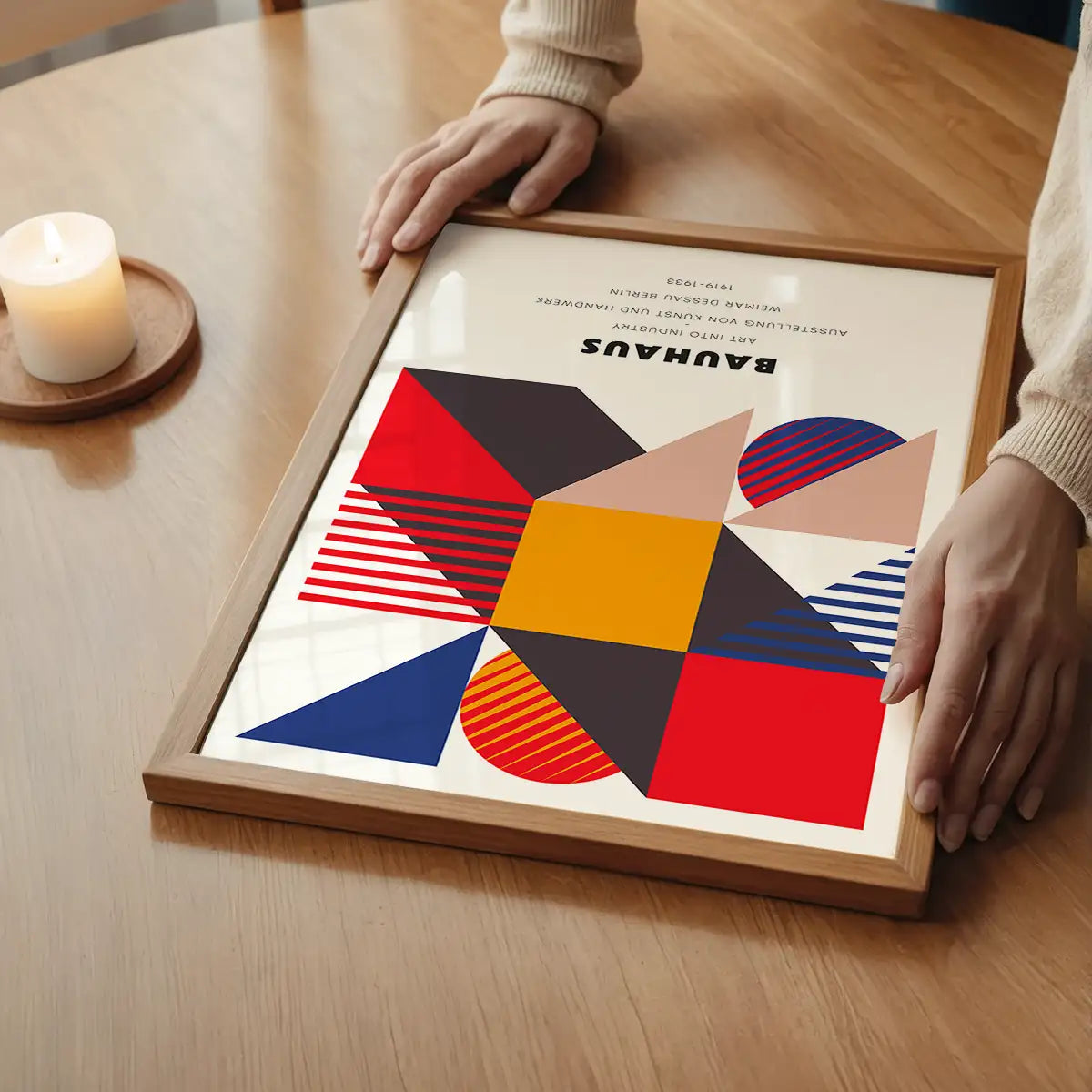 Bauhaus Geometric Art Into Industry Print