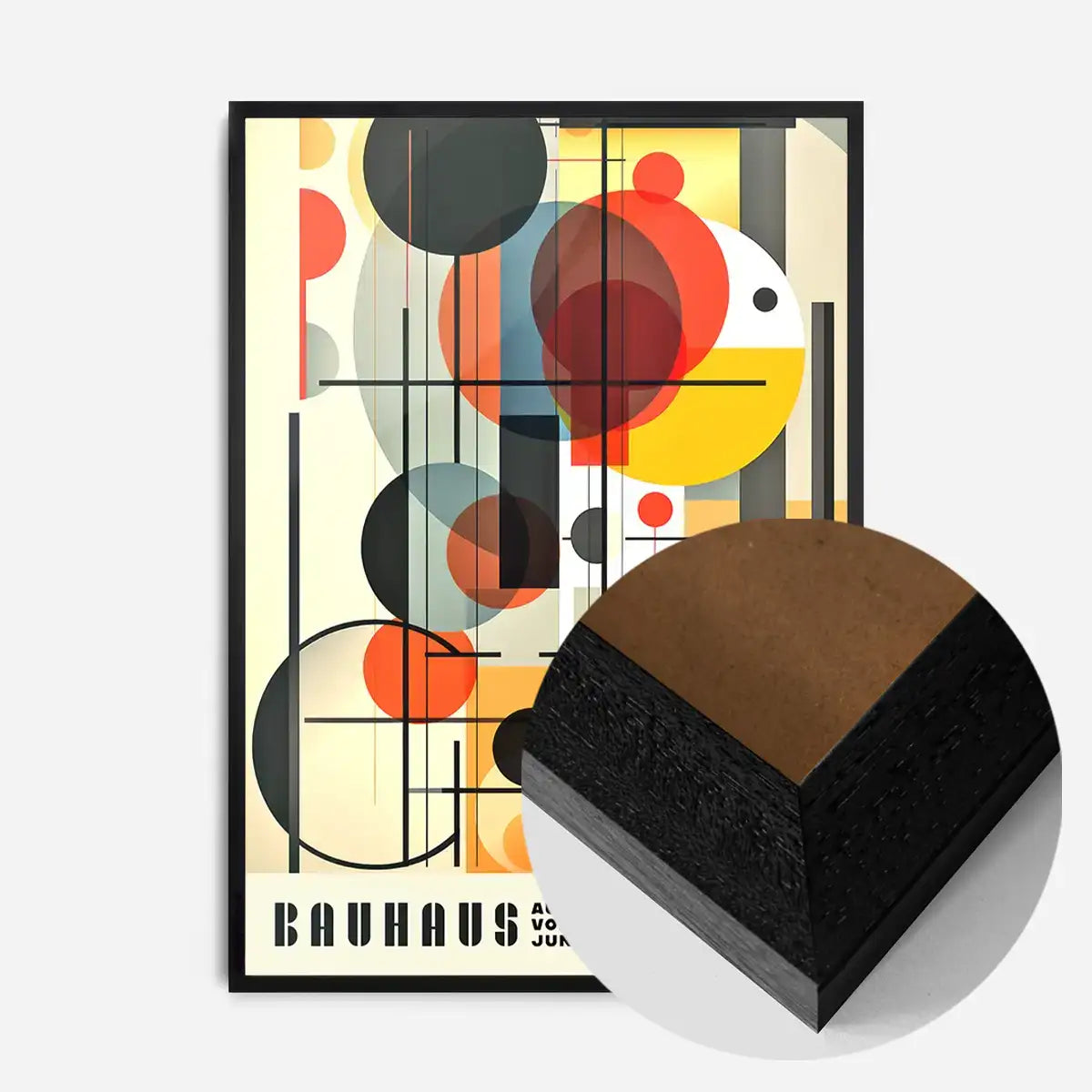 Bauhaus Industrial Geometric Shapes Print