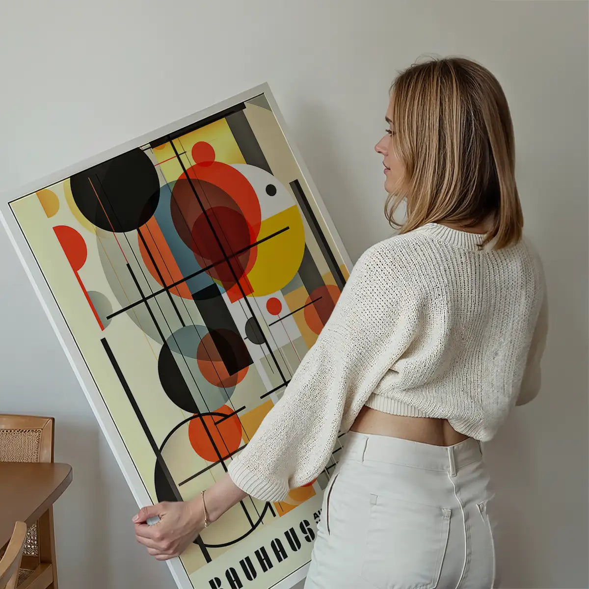 Bauhaus Industrial Geometric Shapes Print