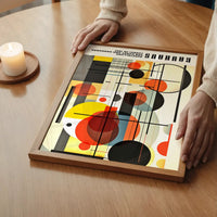 Bauhaus Industrial Geometric Shapes Print