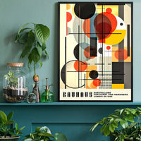 Bauhaus Industrial Geometric Shapes Print