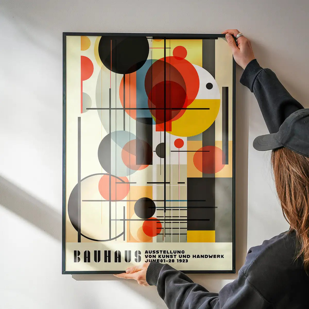 Bauhaus Industrial Geometric Shapes Print