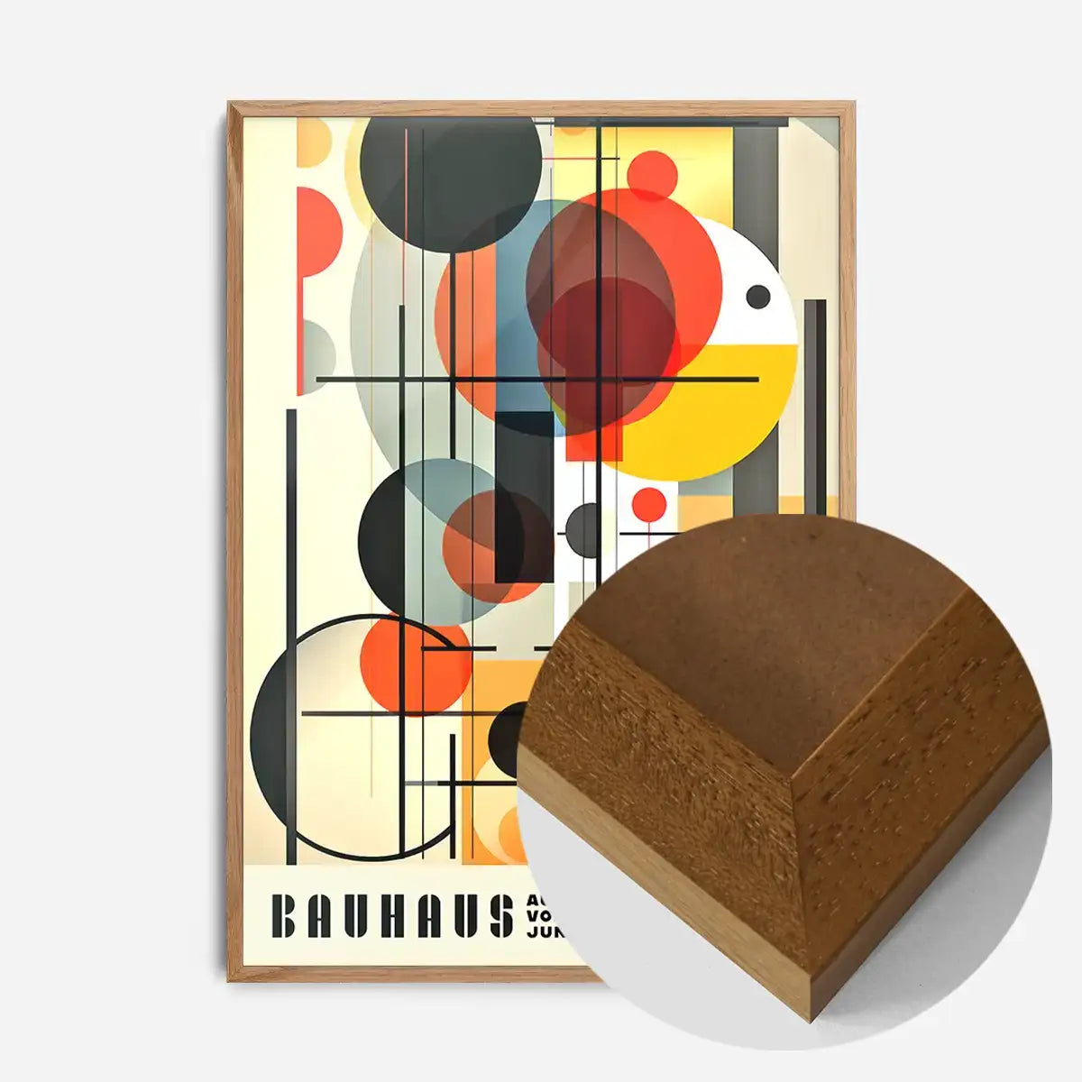 Bauhaus Industrial Geometric Shapes Print